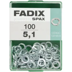 Arandela Grower de Presión Cincada Ø5,1 mm - Caja 100 Uds
