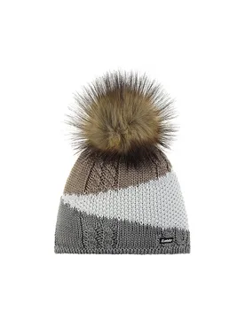 Gorro de mujer Eden Lux Cristal marrón claro - Eisbär - FashionsVida