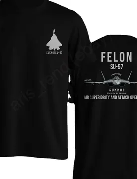 The Falon Sukhoi SU-57 Stealth Air Superiority Jet Fighter Men Adult O-neck Cotton T-shirt - Aliexpress - FashionsVida