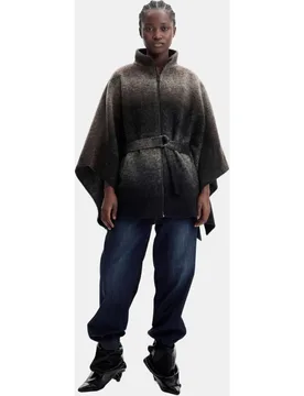 Desigual - Poncho Cinturón - Desigual - FashionsVida