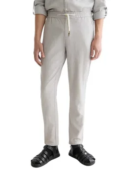 Pantaloni Seasonal Core Warren Linen Grey 34 - Scotch & Soda - FashionsVida