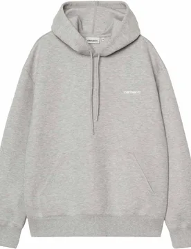 Sweat à capuche - Hooded Alda Sweat Grey Heather / White en Coton - Taille M - Gris - Carhartt WIP - FashionsVida