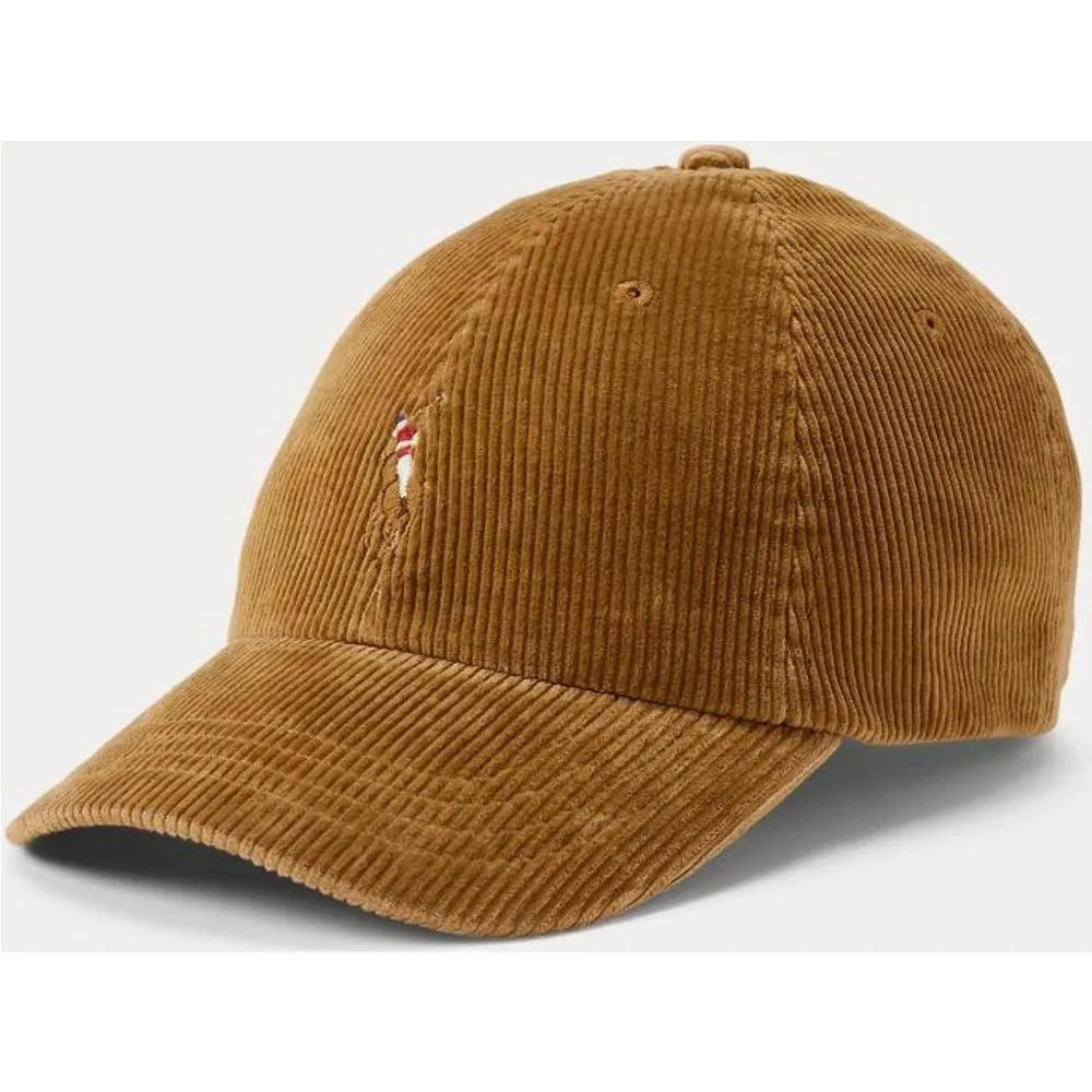Gorra de hombre de béisbol de pana con logo - Polo Ralph Lauren - FashionsVida