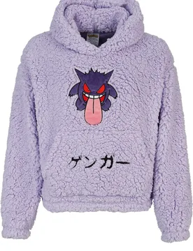 Gaming Kapuzenpullover - Gengar - Teddy - L bis XL - für Damen - Größe L - lila - Frauen - female - Pokémon - FashionsVida