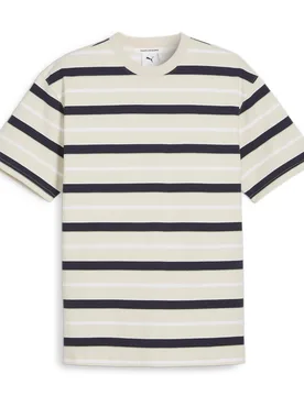 MMQ Striped Tee Alpine Snow S Herren - Puma - FashionsVida