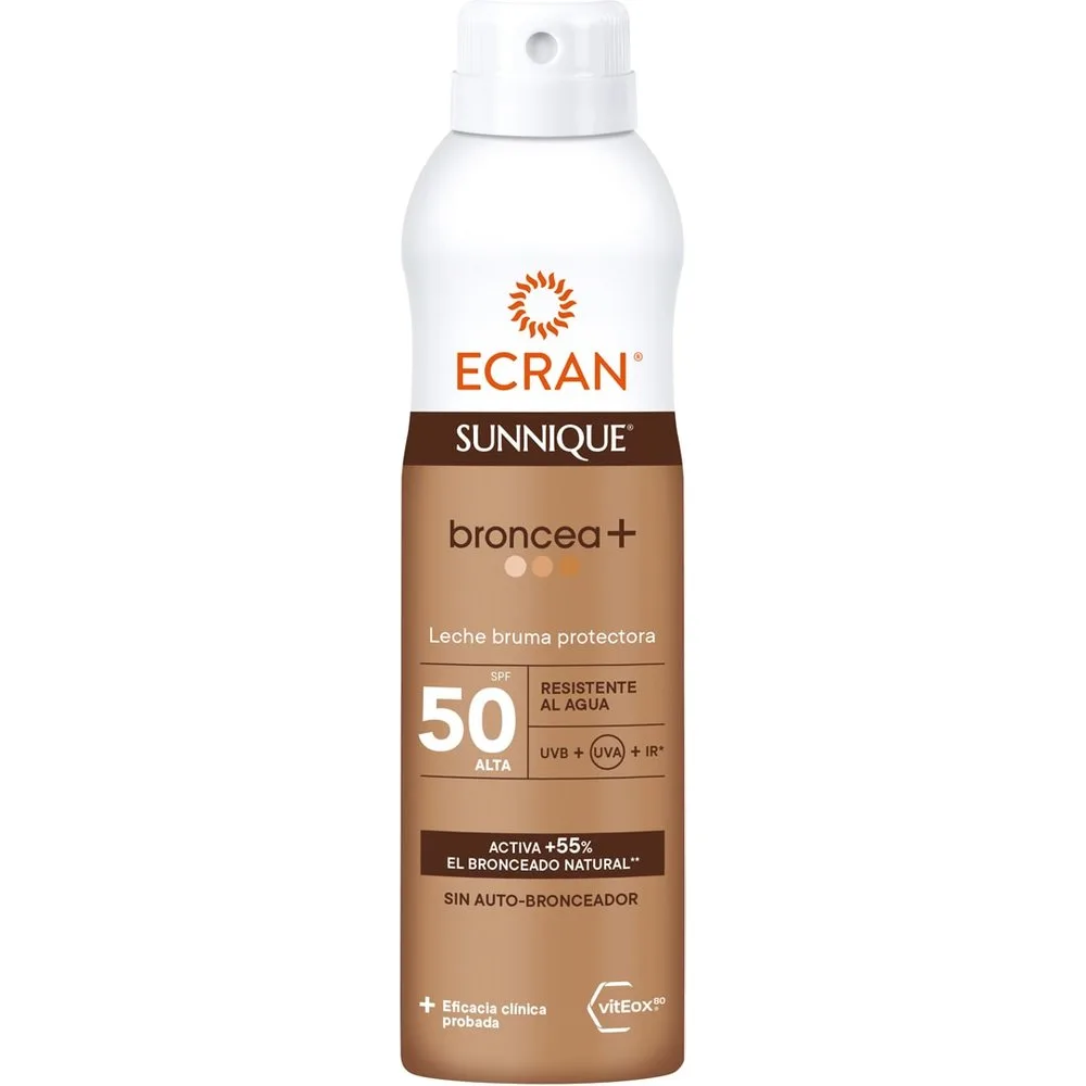 Leche Bruma Protectora Fps 50 Sunnique Broncea+ 250 ml - Ecran - FashionsVida