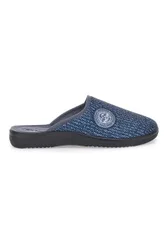 Pantofole blu con tessuto lavorato e plantare anatomico 16 DG 42