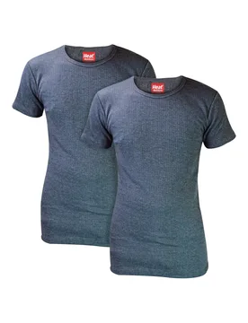 Pack Mens Short Sleeve Thermal Top for Winter - Heat Holders - FashionsVida