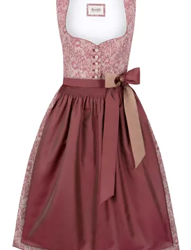 Dirndl Leonie (bordeaux, Gr. 48) von Heimatgwand für Damen, 100% Baumwolle - Stockerpoint - FashionsVida