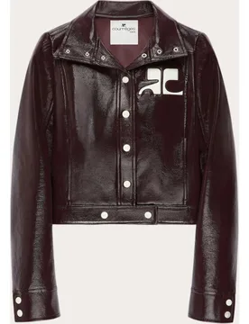 Chaqueta tipo perfecto de vinilo - Courrèges - FashionsVida