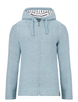 Weird Fish Chicoa Full Zip Macaroni Hoodie Size 10 - women women all-womens women sweatshirts-hoodies - Powder Blue - FashionsVida