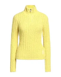 Rollkragenpullover Damen Gelb S Damen