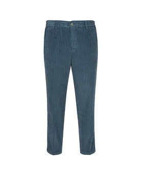 Pantaloni in velluto a coste PORTOFINO azzurro 48 - Briglia - FashionsVida