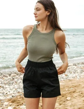 Cotton Women's Shorts - - Size: 8 - Rapanui - FashionsVida