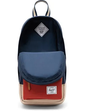 Mochila bandolera hombre ecológica de 8 l azul y rojo ocre - Herschel - FashionsVida
