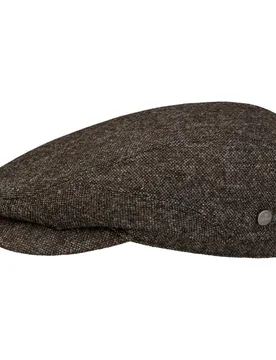 Dunlap Wool Driver Flat Cap by - brown - Size: M (56-57 cm) - Lierys - FashionsVida