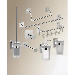 Colección de accesorios de baño en cromo Stick