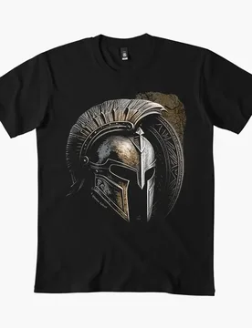 A spartan helmet Sparta gladiator Helmet T-Shirt strength honor Unique printed Men's Short Sleeve Graphic clothes All size tops - Aliexpress - FashionsVida