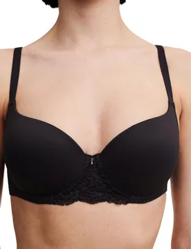 Womens Easy Feel Marilyn Covering T-Shirt Bra - Golden Beige - Black Polyamide - Size 40d - Chantelle - FashionsVida