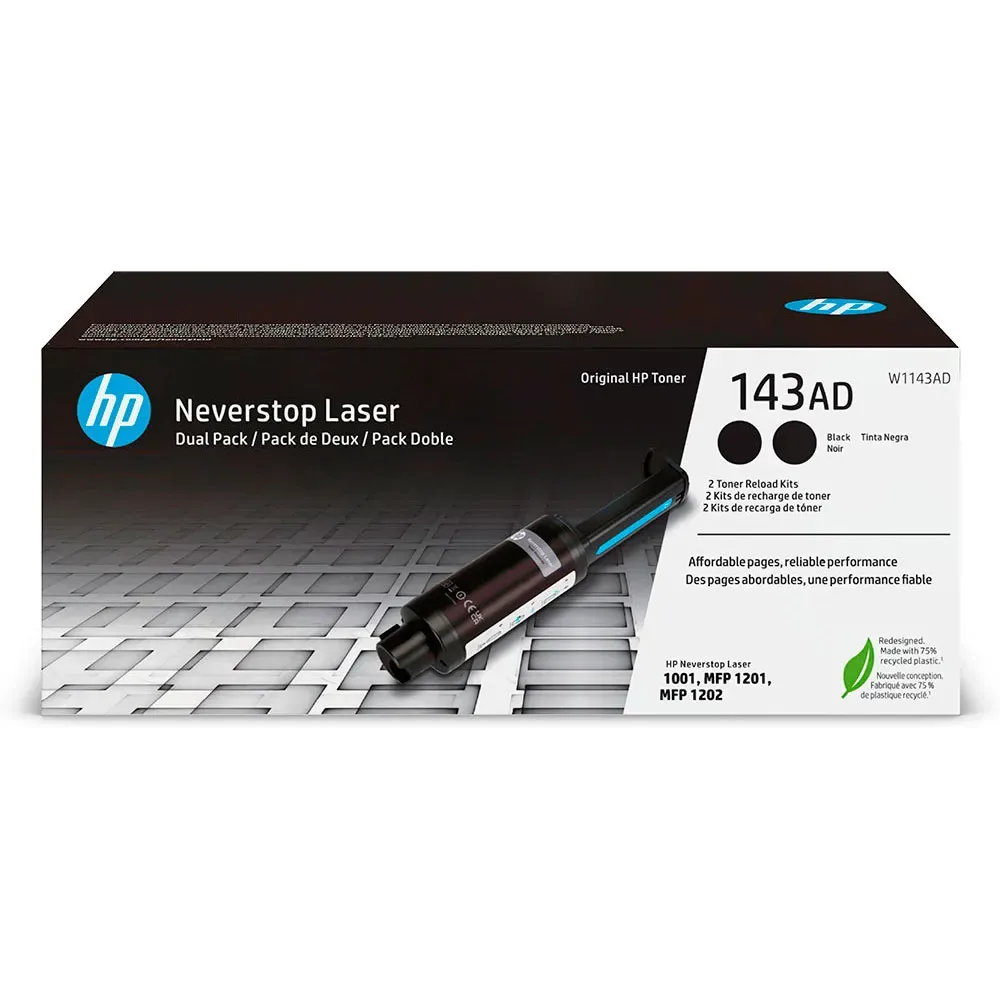 Ink Toner 143ad Black One Size unisex - HP - FashionsVida
