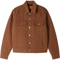 Cazadora vaquera de hombre motivo square cross acolchada