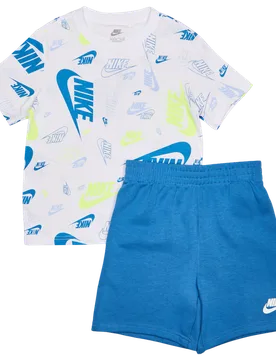 Aop Futura Toss Unisex Tracksuits - White - Size 2 - 3 Years - Cotton Jersey - White - Size: 2 - 3 Years - Nike - FashionsVida