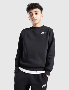 Felpa Girocollo Club Junior - Nero, nero nero Bambino taglia 12-13Y - Nike - FashionsVida