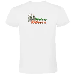 Maglietta A Maniche Corte Retro Bikers White
