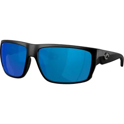 Fly Line Polarized Sunglasses Matte Black 2 Blue Mirror 580P/CAT3 Men