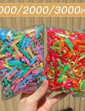 Piezas Bandas elásticas desechables anchas y grandes de colores para el cabello de mujer - Shein - FashionsVida