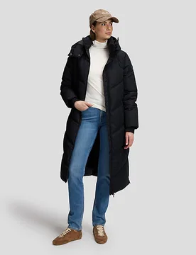 Relaxed Long Puffer Jacket Black Größe XL female - Lee - FashionsVida