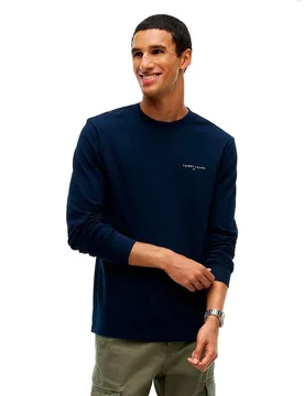 Maglietta A Maniche Lunghe Dm0dm2159 Dark Blue M - Tommy Jeans - FashionsVida