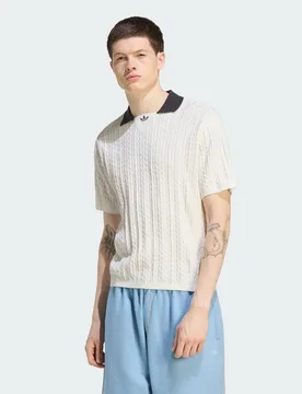 MAGLIA CABLE KNIT FOOTBALL XL Cloud White - Adidas - FashionsVida