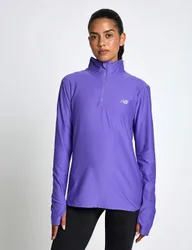 Sport Essentials Space Dye Quarter Zip Top Purple female