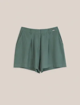 Bermudas de mujer de lino y algodón - Trucco - FashionsVida