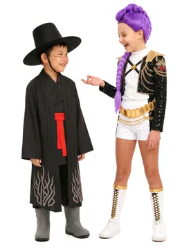 Rumi und Dämon Kpop Demon Hunters Paarkostüm für Kinder - BCI - FashionsVida