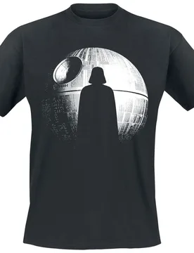 Disney T-Shirt - Rogue One - Deathstar Silhouette - S bis 5XL - Größe L - schwarz - Lizenzierter Fanartikel - Unisex - unisex - Star Wars - FashionsVida