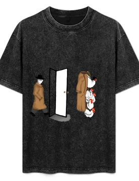 One man enters, 5 Chickens leave T-Shirt Christmas Casual Short Sleeve Top - Aliexpress - FashionsVida