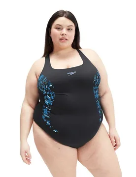 Placement Medalist + Swimsuit Black / True Cobalt / Curious Blue UK 42 Women - Speedo - FashionsVida