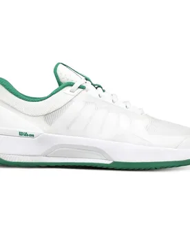 Intrigue Tour Padel Shoes White / White / Bosphorus UK 4.5 - Wilson - FashionsVida