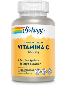 Vitamine C 1000 Mg Orange 100 Unités - Solaray - FashionsVida