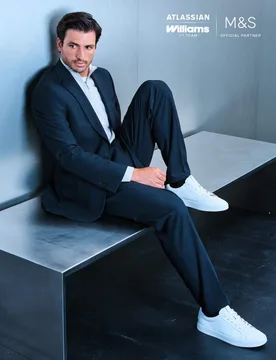 Tailored Fit Performance Twill Trousers Navy male - Autograph - FashionsVida