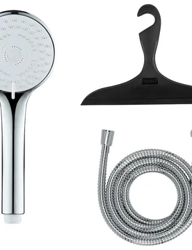 Set de ducha classis cabezal 5 funciones flexo de 150cm y regalo de limpiamamparas - Wenko - FashionsVida
