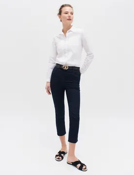 Pantalón de mujer con tiro alto de corte 7-8 - Caroll - FashionsVida