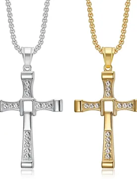 Religious Iced Out Bling Jesus Cross Pendant Stainless Steel Cubic Zirconia Christian Faith Necklace for Women Men Jewelry Gift - Aliexpress - FashionsVida