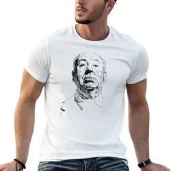 Alfred Hitchcock Sketch T-Shirt t shirts for man pack cotton man t shirt graphic T-Shirt