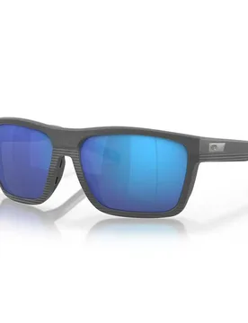 Pargo Mirrored Polarized Sunglasses Net Dark Gray Gray Blue Mirror 580G/CAT3 Women - Costa - FashionsVida