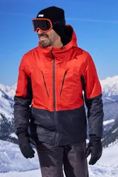 Interstellar II Mens Waterproof Ski Jacket - Orange