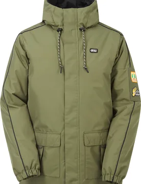 Parka imperméable à patchs amovibles - Deeparka Jkt Grape Leaf - Taille L - Noir - Picture Organic Clothing - FashionsVida