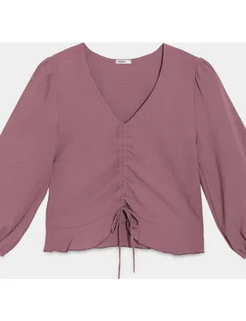 Camisa de mujer con escote de pico - Noon - FashionsVida
